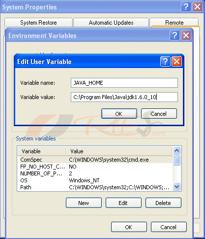 Environment variable for JAVA_HOME
